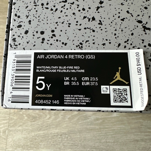 Air Jordan (GS) 4 Retro "WHAT THE" 2019 - Picture 16 of 16